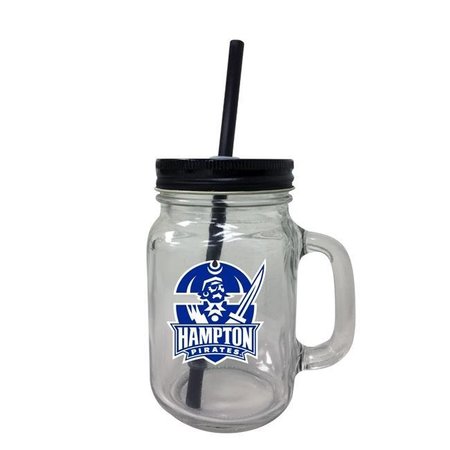 R & R IMPORTS R & R Imports TBM-C-HAMP19 16 oz Hampton University Mason Jar Tumbler TBM-C-HAMP19